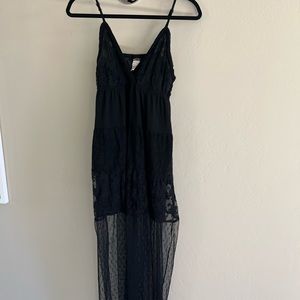 Black lace dress